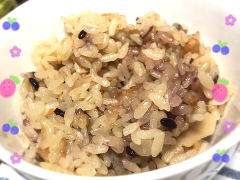 雑穀米でかやくご飯